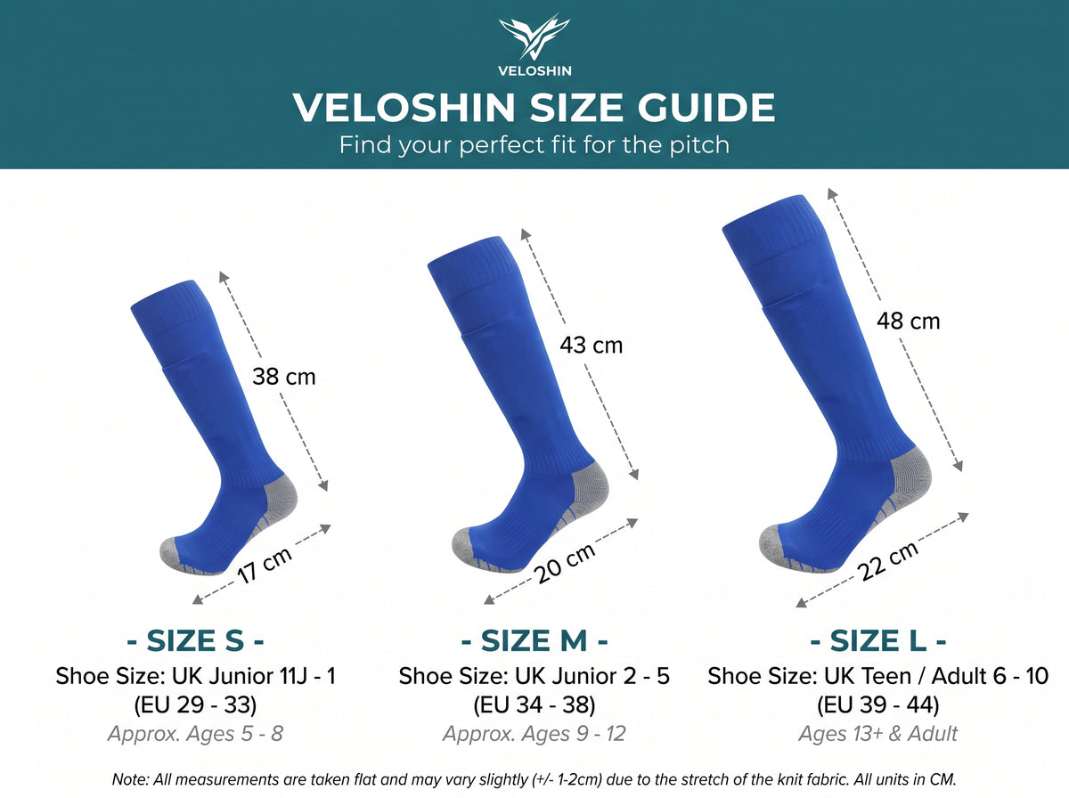 Veloshin™ Pro Football Shin Pad Socks with Pocket